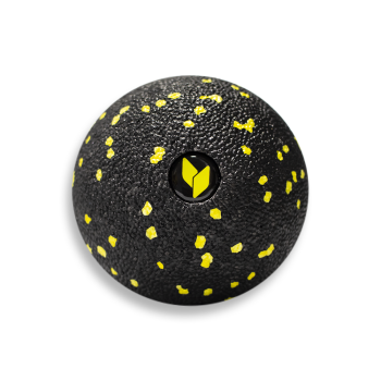 Piłeczka do masażu yellowMASSAGE Ball czarno-żółta 8cm